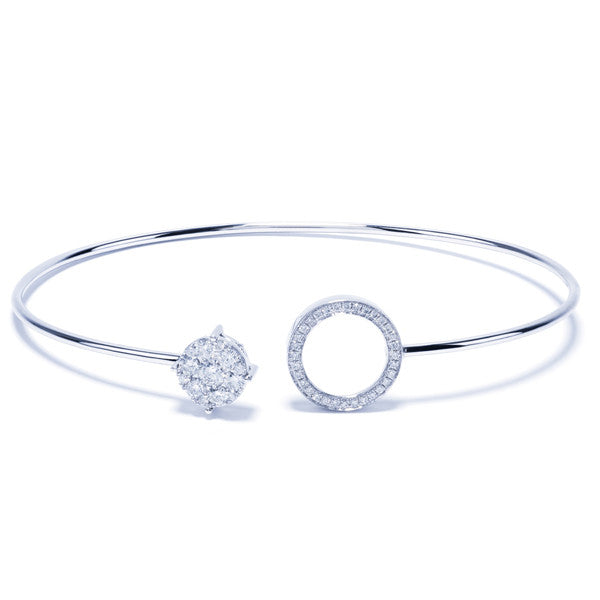 Round Halo Bangle