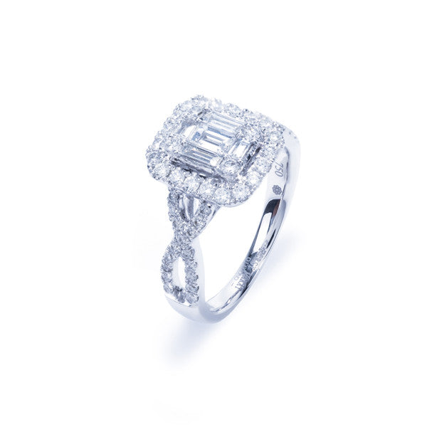 Princess Emerald Cut Ring